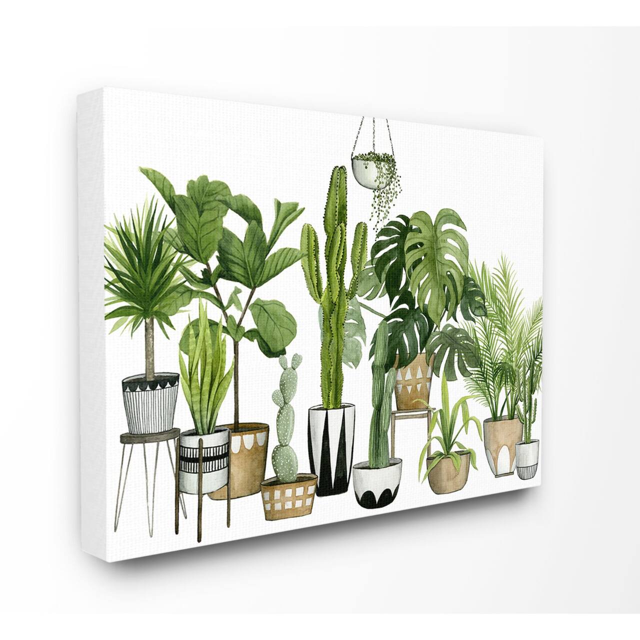 Stupell Industries Boho Plant Scene Canvas Wall Accent